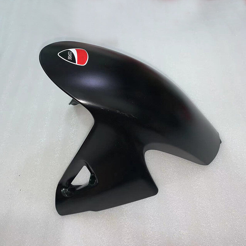 for Ducati V4 V4S V2 2018 - 2023, black front tire fenders and fender fairings.