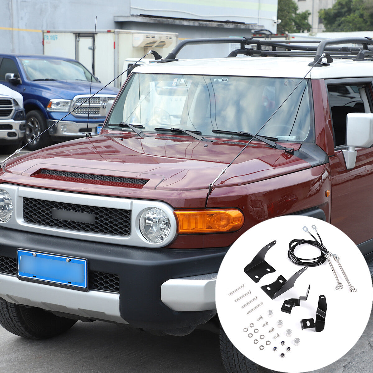 Adjustable branch line limb riser with rope elimination for Toyota FJ Curiser 2007 - 2021