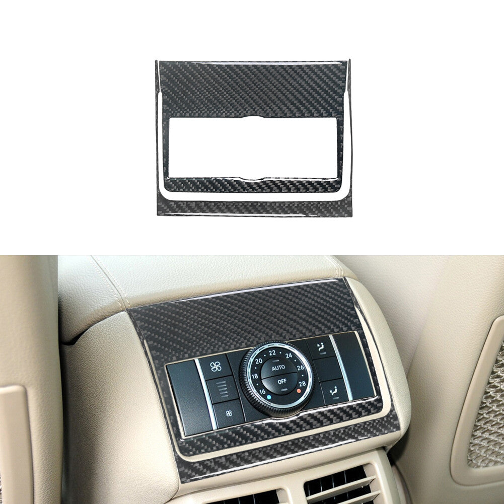 2Pcs Carbon Fiber Center Storage Box Panel Trim Cover for Honda Accord 2013-2017 v