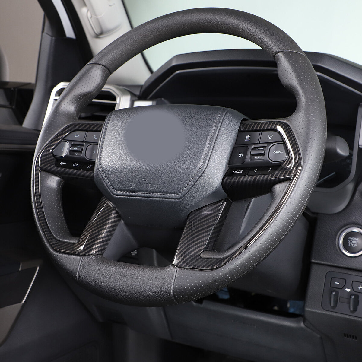 Carbon fiber ABS steering wheel cover suitable for 1 3 E82 E87 E90 E92 E93 - v