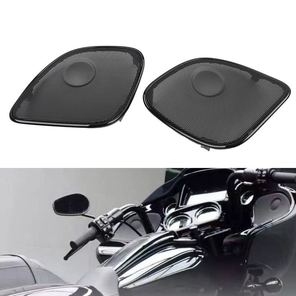 Front Fairing Speaker Grilles Mesh Cover for Harley Road Glide FLTRX 2015-2023