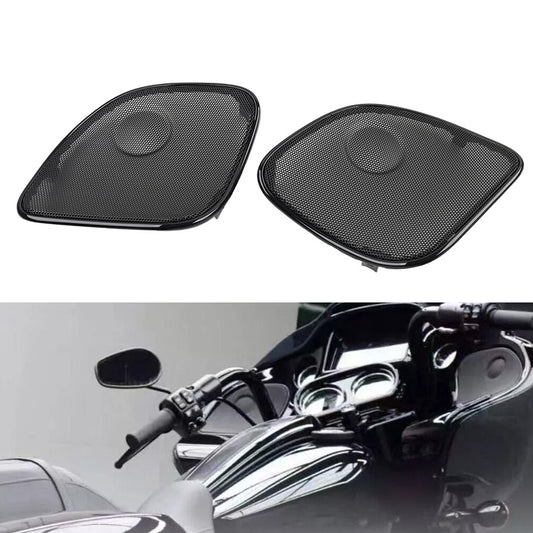 Front Fairing Speaker Grilles Mesh Cover for Harley Road Glide FLTRX 2015-2023