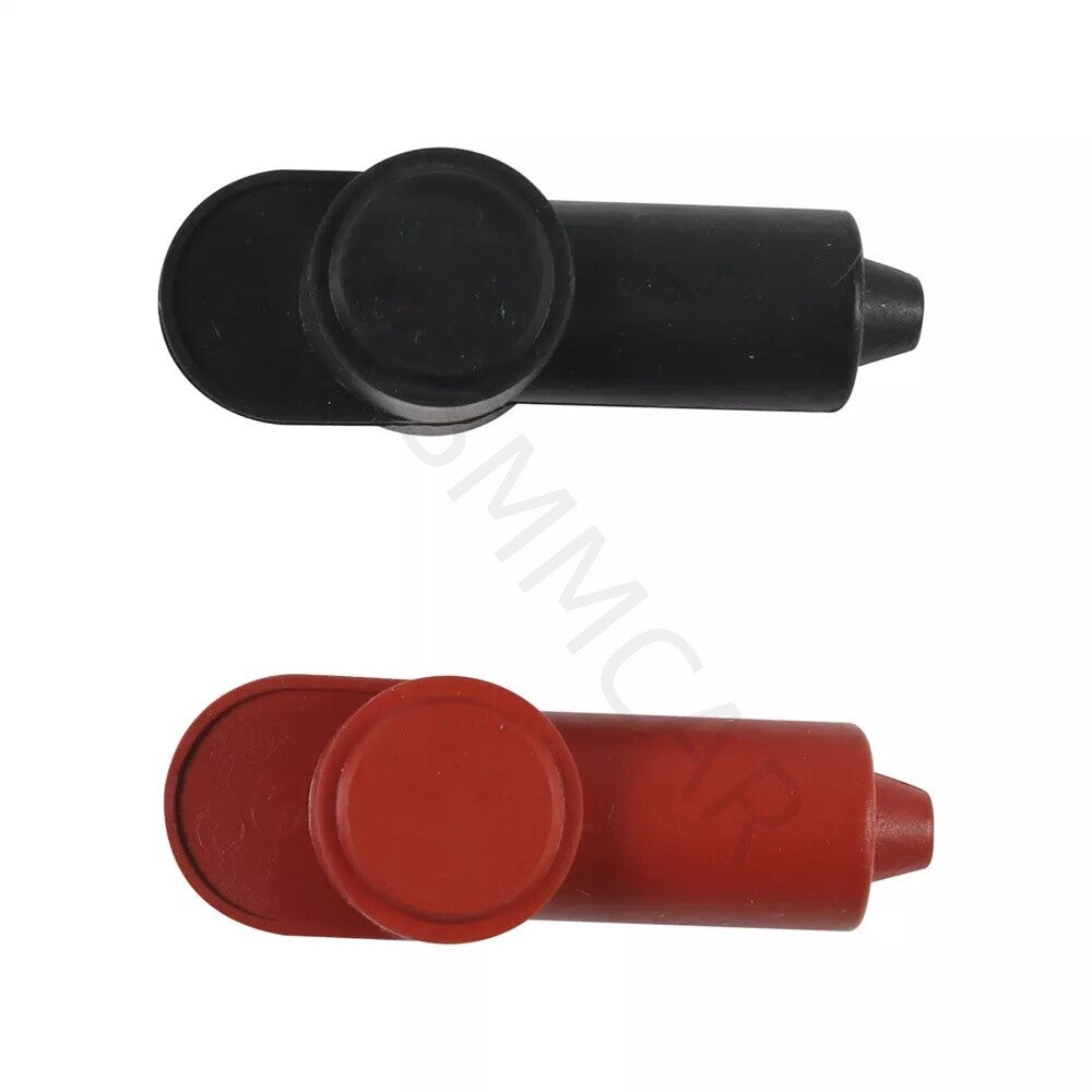 10x Battery Alternator Starter Terminal Post Stud Boot Cover Black/Red Silicone Q