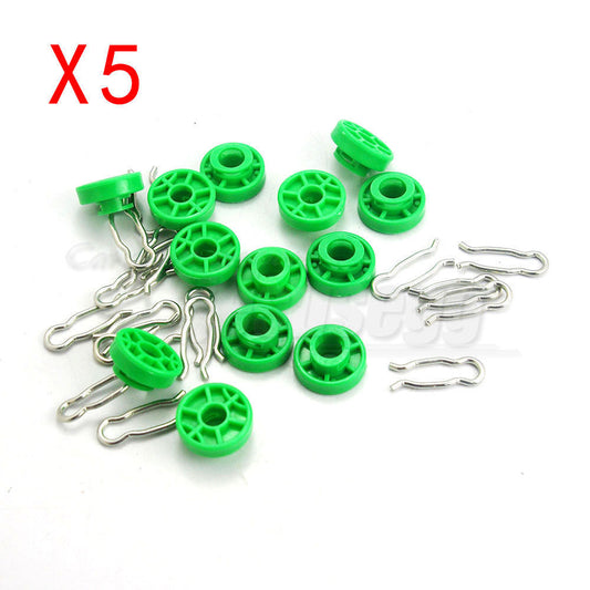 5Pcs Green Clips Front Door Power Window Regulator Roller Clip for Volvo for Saab