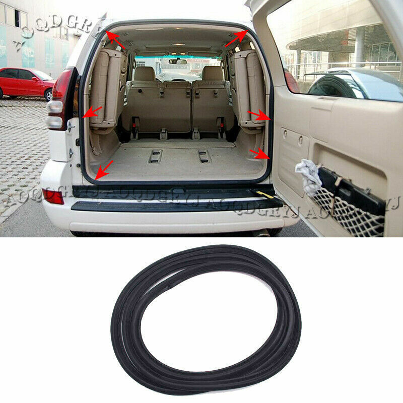 for Toyota Prado FJ/LC120 2003-09 Black Rubber Rear Trunk Tailgate Seal Strip 1x