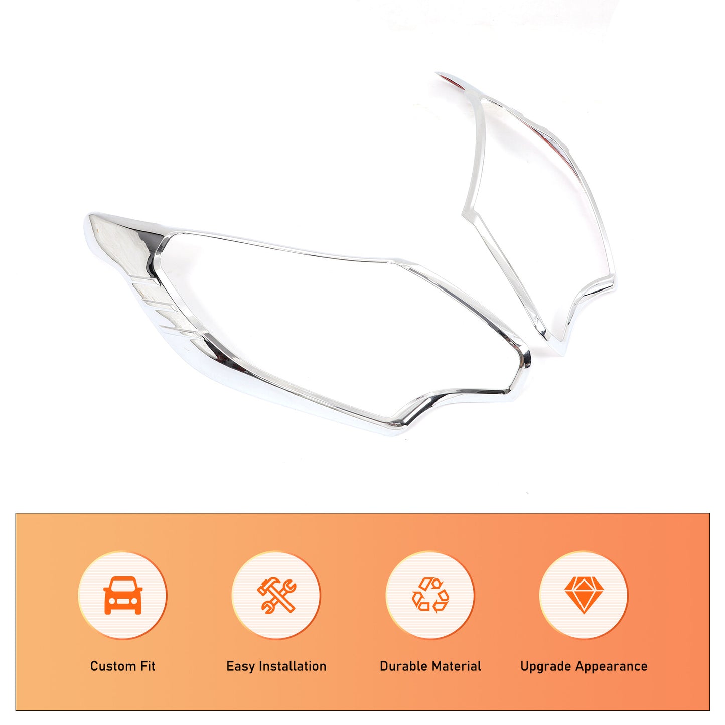 Headlight protective cover for L200 Triton 2015 2016 2017 (chrome) n