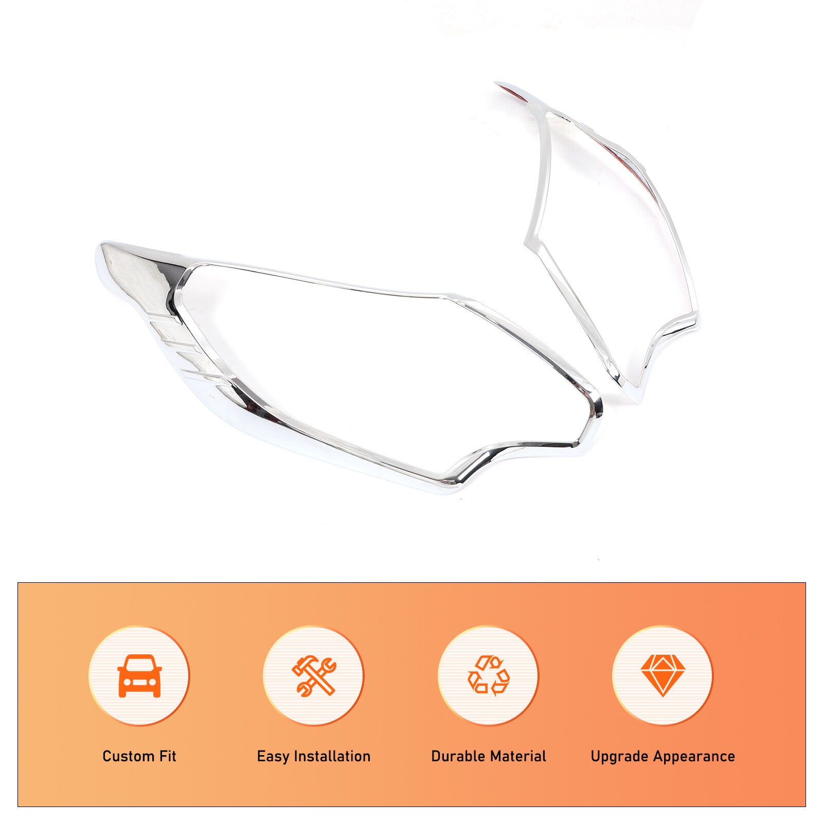 Headlight protective cover for L200 Triton 2015 2016 2017 (chrome) n