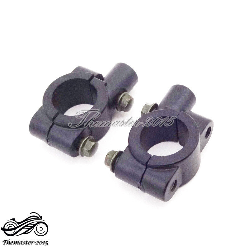 10mm Mirror Mount Holders Bracket Clamp For 7/8 Handlebar ATV Motorcycle Q