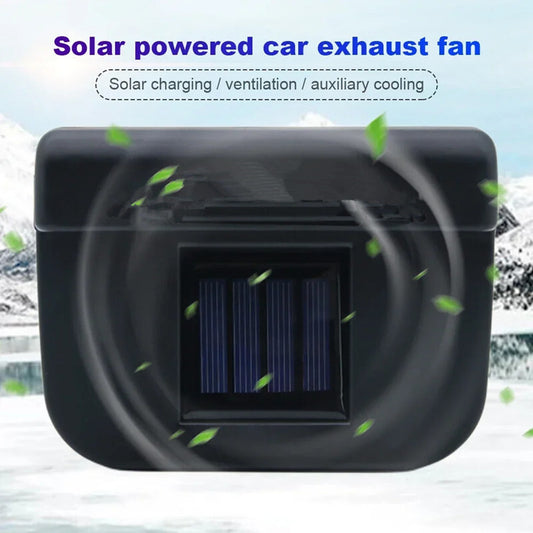Solar Powered Car Window Air Vent Exhaust Fan Automatic Radiator Ventilator Tool