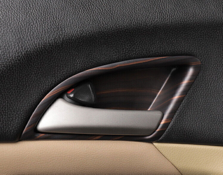 for Honda Accord 2008-2012 Matte Wood ABS Inner Door Handle Bowl Cup Cover Trims