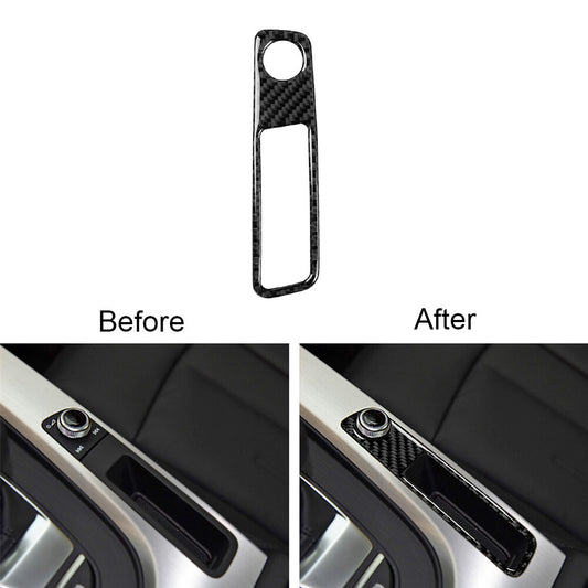 Carbon Fiber Console Watercup Frame Cover Trim for Dodge Durango 2014-2020 TypeA v