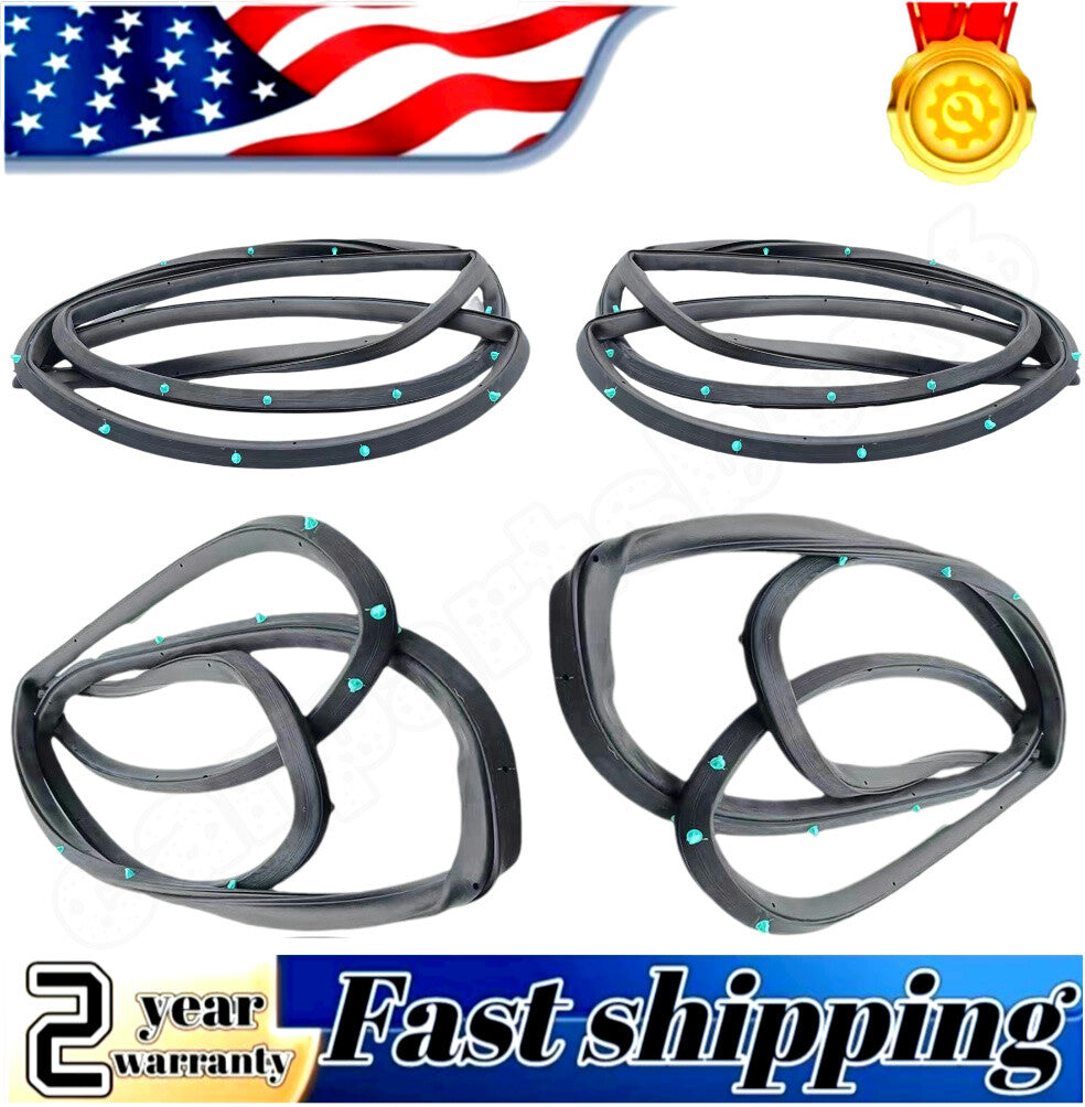 4-pack of 4-door opening Weatherstrip sealing rubber for Honda Accord cars 1998-2002