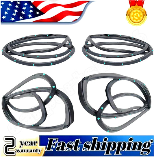 4-pack of 4-door opening Weatherstrip sealing rubber for Honda Accord cars 1998-2002