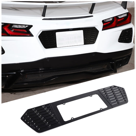 Suitable for Corvette C8 20-23 Stingray Z51 Z06 rear license plate frame cover (alloy)