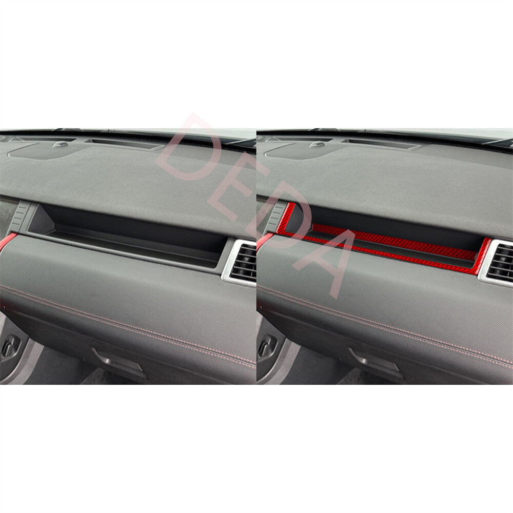 for Co -pilot Dashboard Panel Cover for Land Rover Discovery Sport 2015-19 Red Carbon