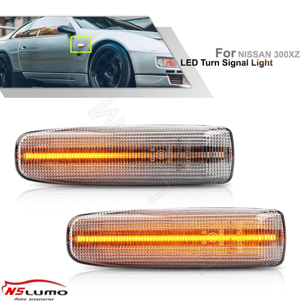2 Car Auto Side Rear View Mirror 14-SMD LED Light Turn Signal Lamp Accessories 3344 B