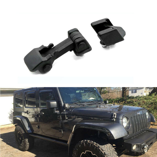 2x Front Left  Right Hood Latch Catch  Bracket for 2007-2018 for Jeep for Wrangler JK Q
