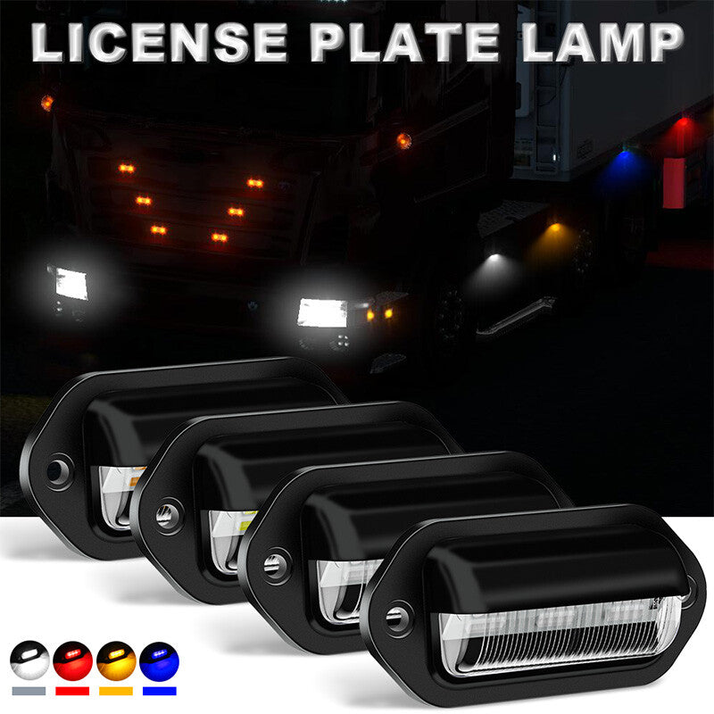 10X Universal LED License Plate Tag Light Lamp Red For Truck SUV Trailer RV Van