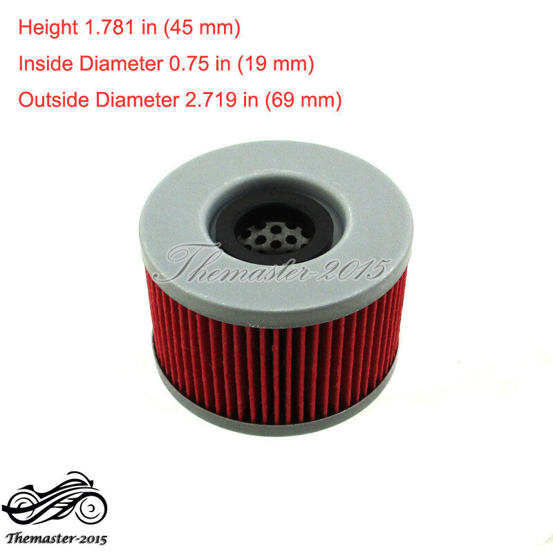 3pcs Oil Filter for Honda Foreman Rubicon 500 TRX500FA TRX500FPA TRX500FGA Q