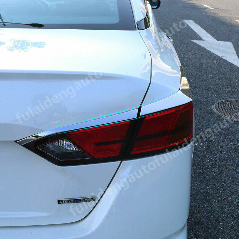 for Nissan Teana Altima 2019-2022 chrome rear headlight eyebrow strips trim 4P