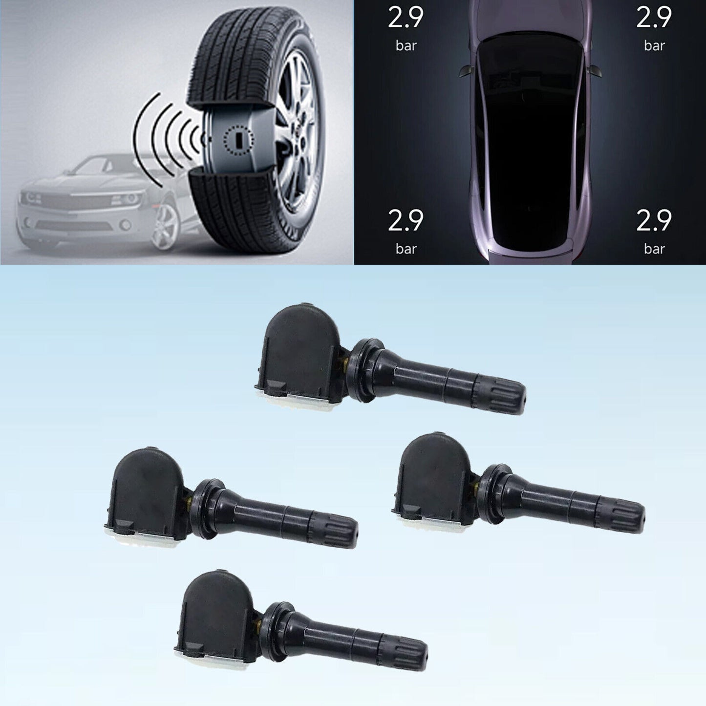 4x TPMS Tire Pressure Monitoring Sensor 28103FL000 for Subaru Impreza Crosstrek