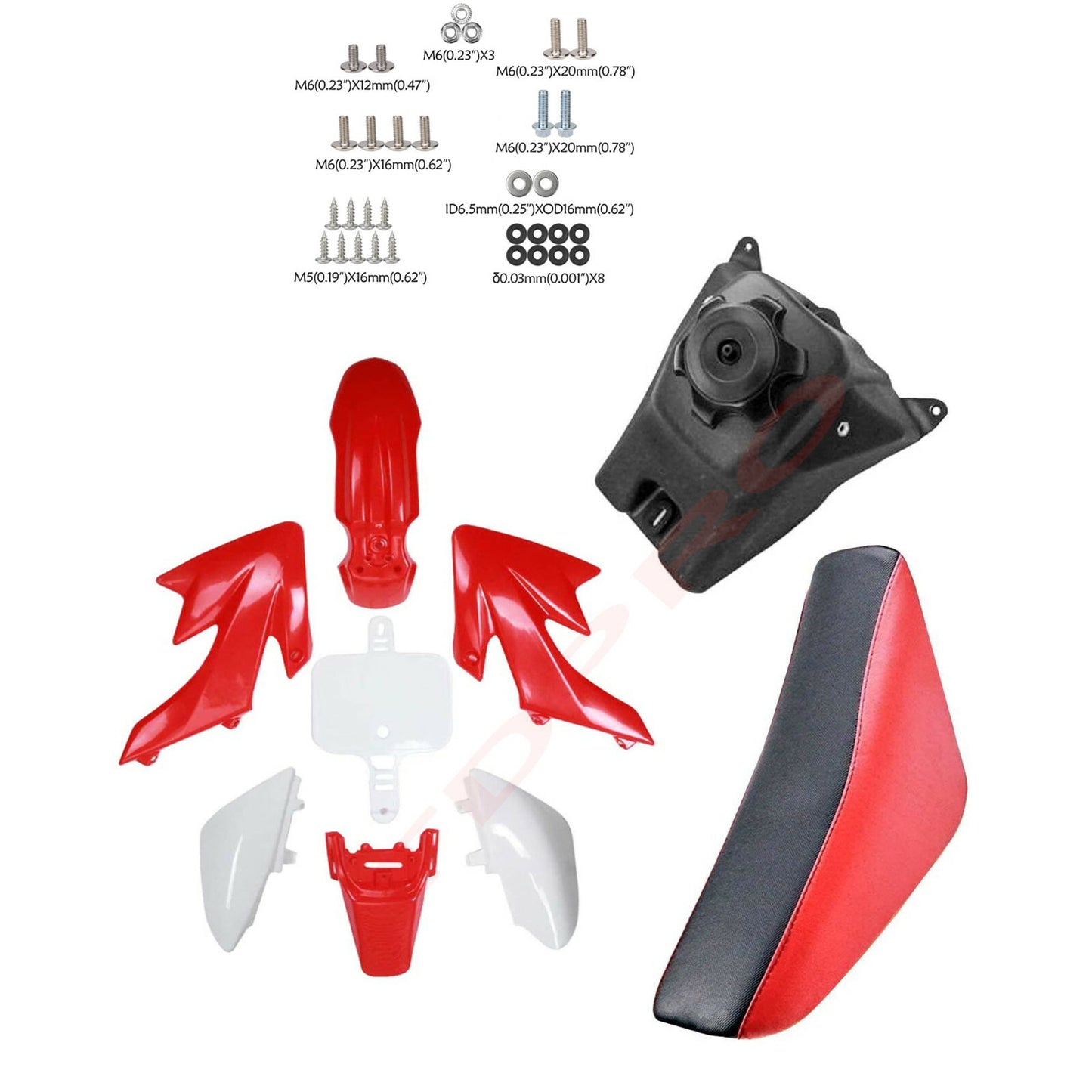 Plastic fuel tank for seat bolts are suitable for CRF50 COOLSTER XR50 SSR 110cc 125 PIT DIRT bicycles.
