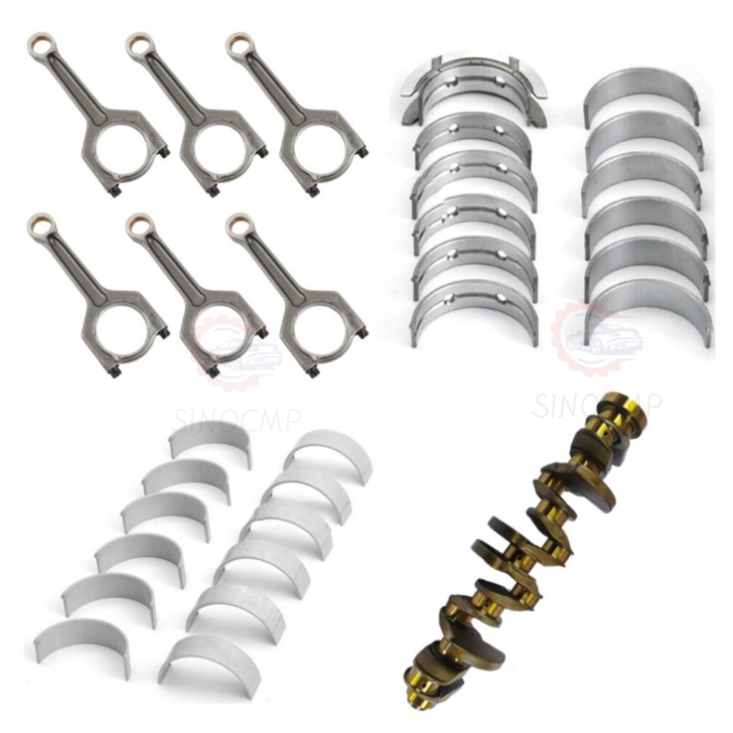 N55 3.0L Engine Crankshaft w/ Crankshaft Main Bearings Guide Set for BMW 128i US