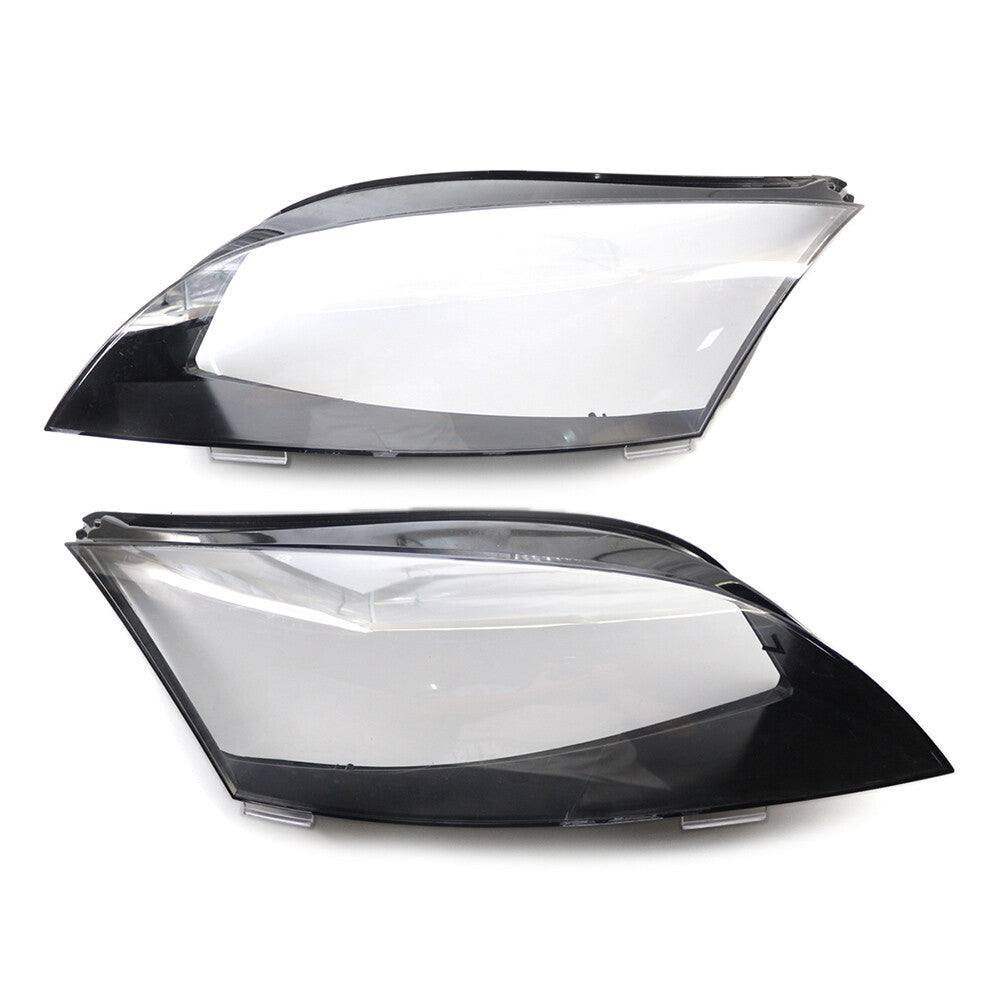 Front Headlight Lens Cover Lampshade 2PCS for Audi TT Roadster 2008-2014 Clear