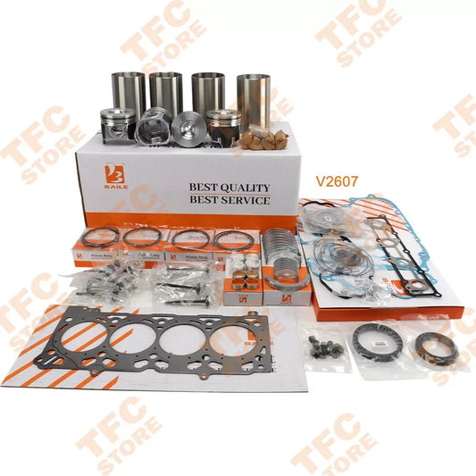 Overhaul Rebuild Kit For Kubota V2607 V2607T V2607-DI Bobcat S550 S570 S590
