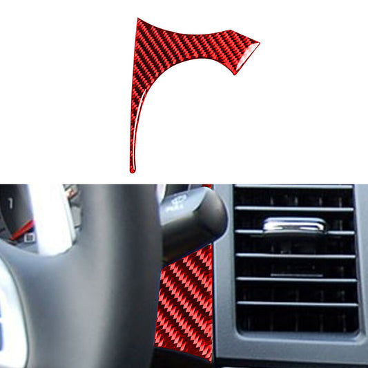 Red Carbon Fiber Speedometer Cover Trim Sticker for Mitsubishi Lancer 2008-2015