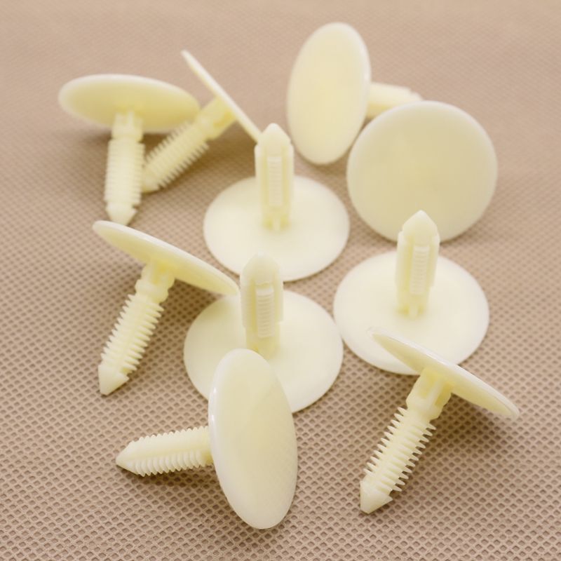 10-Piece Pack of Light Beige Door Panel Decorative Clips and Rivets for AMC 4005250