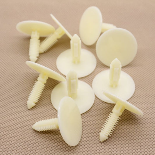 10-Piece Pack of Light Beige Door Panel Decorative Clips and Rivets for AMC 4005250