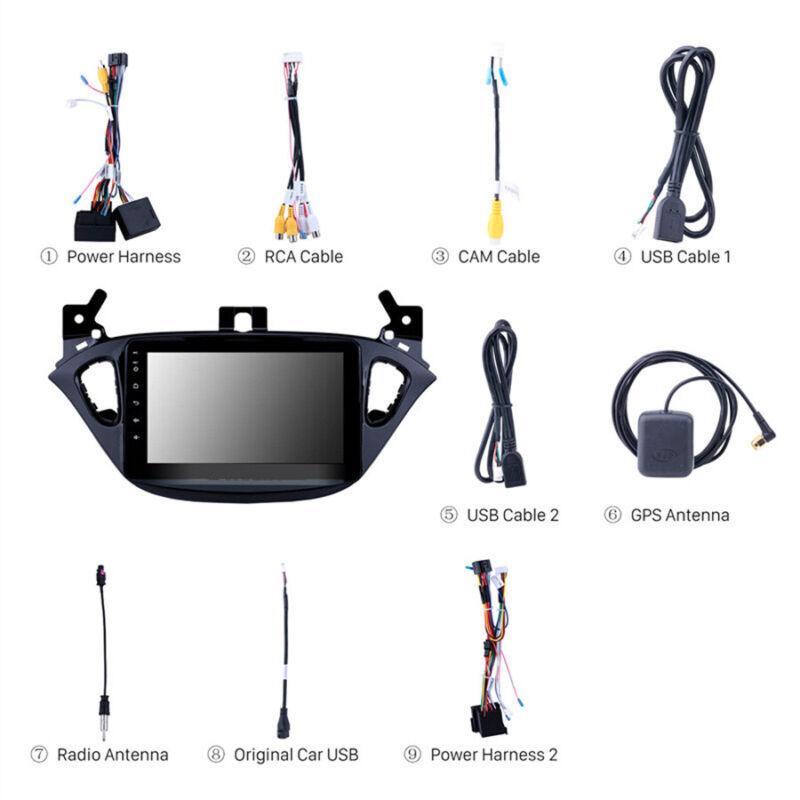 Android 10.0 Car GPS Navigation Player WiFi 8 Compatible with for Opel 2015-19 for Corsa 13-16 Adam- n