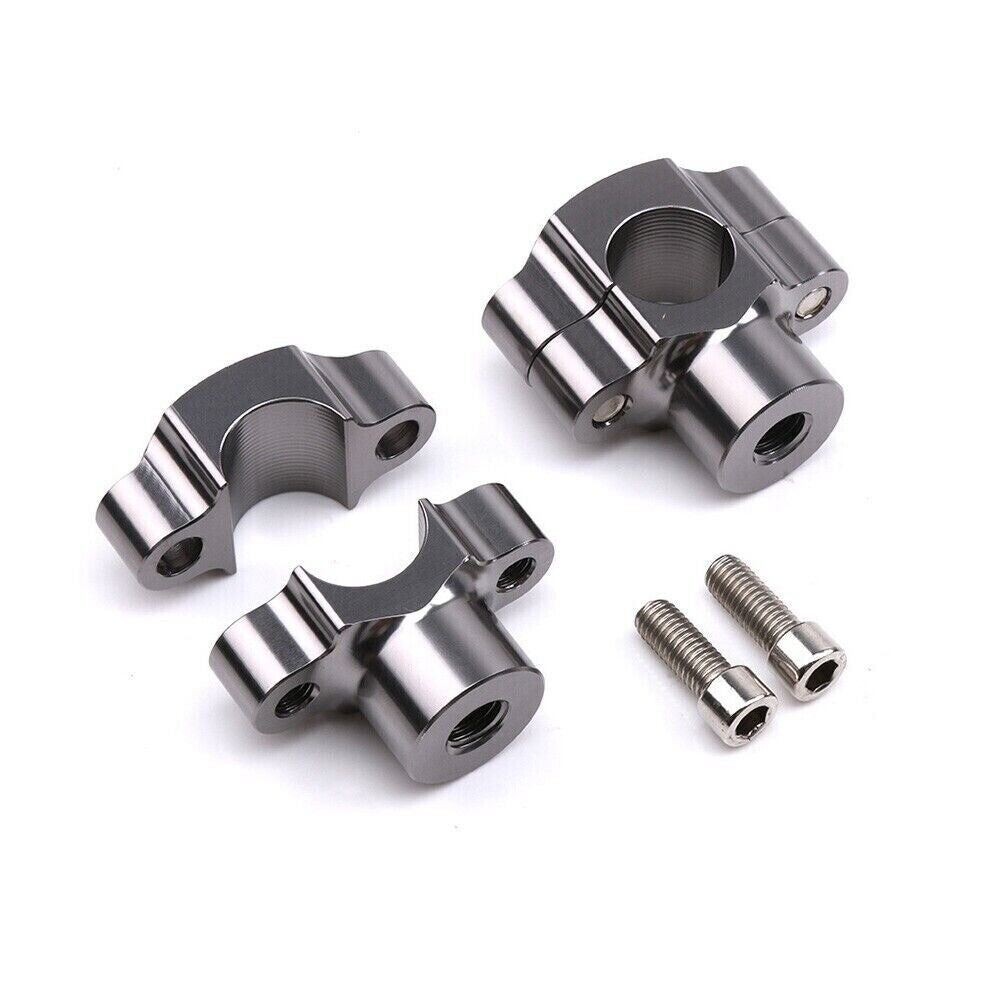 2x/set Motorcycle HandleBar Risers Adapter Handle Fat Bar Mount Clamps 7/8 22mm n