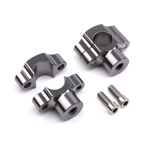 2x/set Motorcycle HandleBar Risers Adapter Handle Fat Bar Mount Clamps 7/8 22mm n