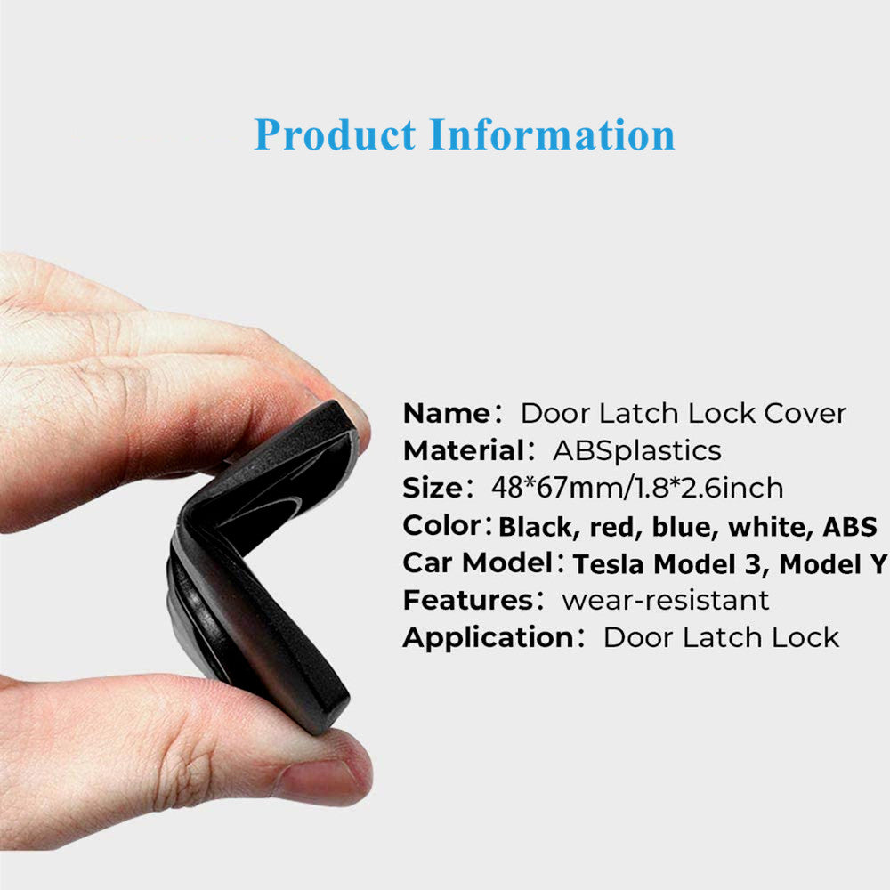 Protective sticker for Model 3 Y car door latch cover - n