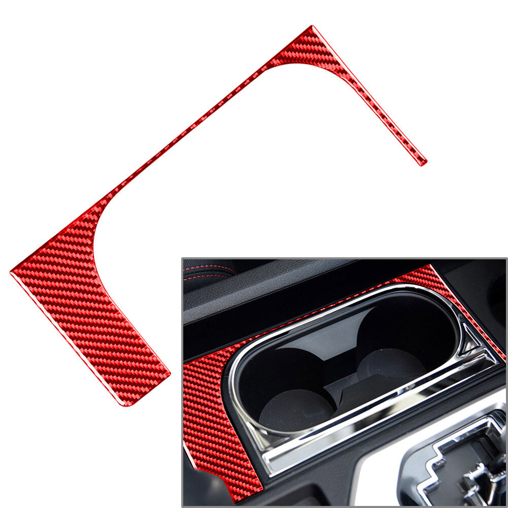 for Toyota Tundra 2014-2021 Inner Center Console Water Cup Holder Cover Red LHD