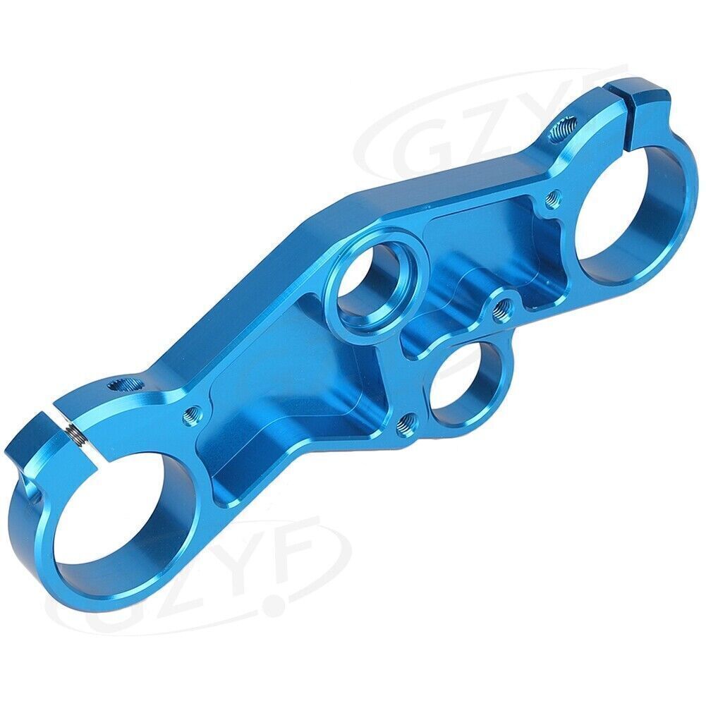 Blue Upper Front Triple Tree End Top Clamp for Suzuki GSXR600 750 GSXR1000 Q