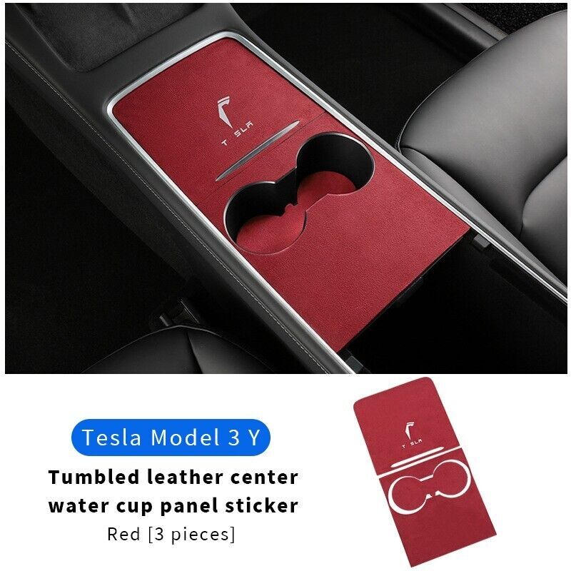 Model 3 Y Center Console Wrap Protective Cover Kit Matt Interior Trim Suede - n