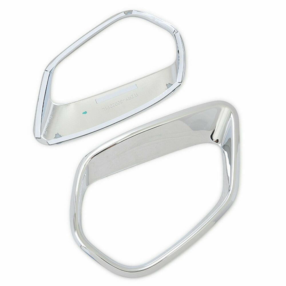 Chrome 2X Rear Fog Lamp Light Frame Cover Trim for Mitsubishi Outlander 2016-21