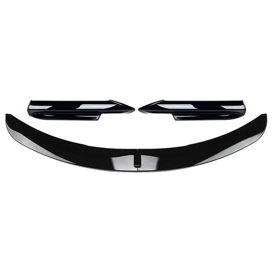 Glossy Black Fit for BMW 3 Series E90 Front Bumper Spoiler Lip+Side Splitter Cover Q