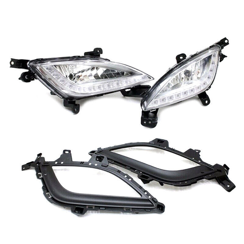 for Hyundai for Elantra GT i30 2012-2016 Front Bumper Fog Lamp Fog Lamp cover Pair