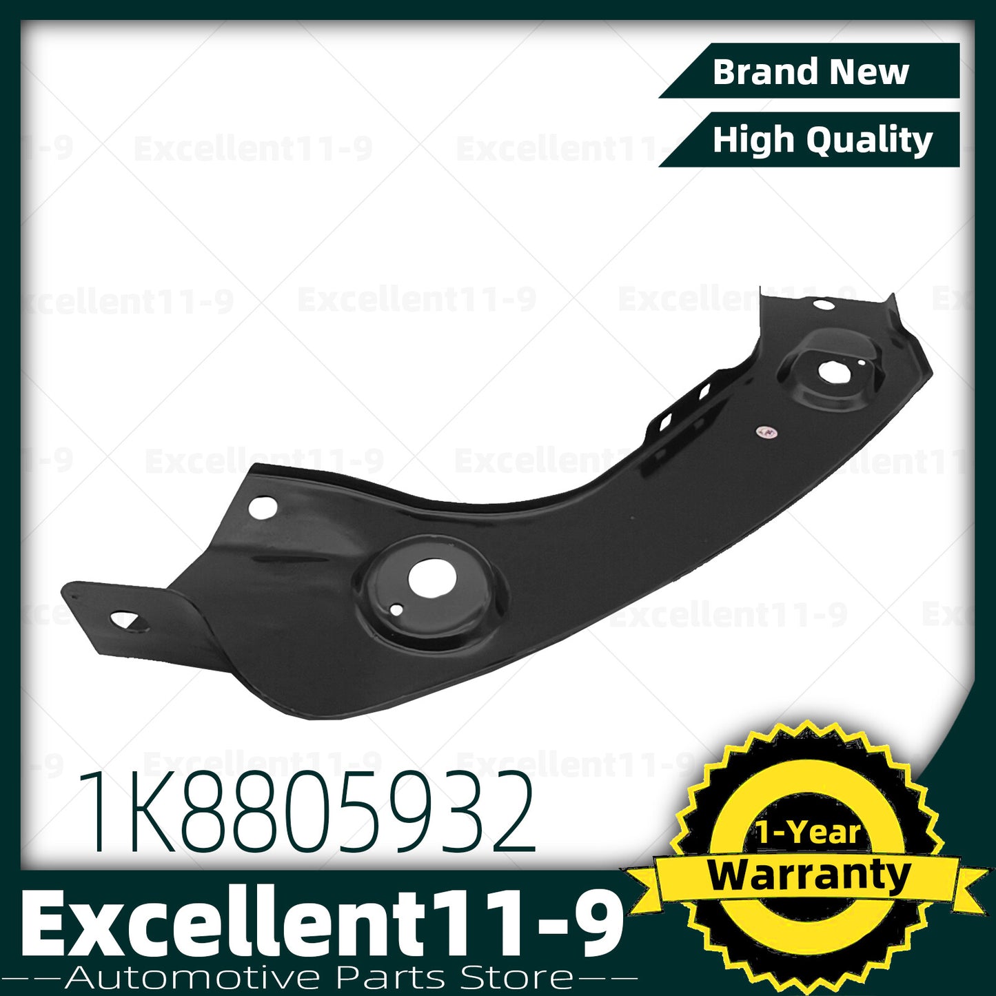 Right-side radiator bracket iron support #1K8805932, suitable for Scirocco 2009-2018- n