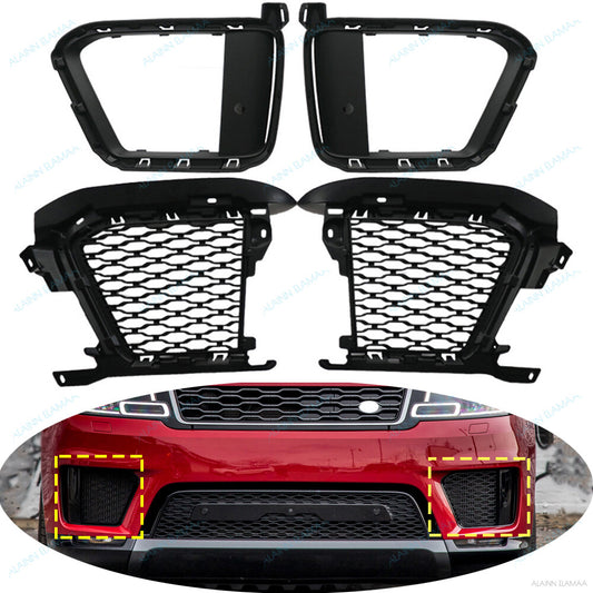 Front Bumper Vent Cover Grille r for Range Rover Sport L494 2018-2021,LR,4PCS Q