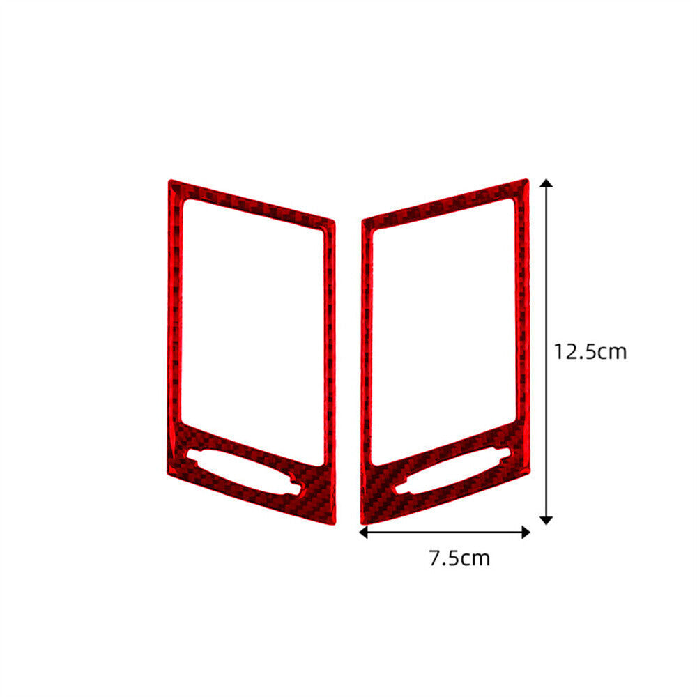 Red Carbon Fiber Side Air Vent Outlet Cover for BMW X3 E83 2004-2010 Accessories