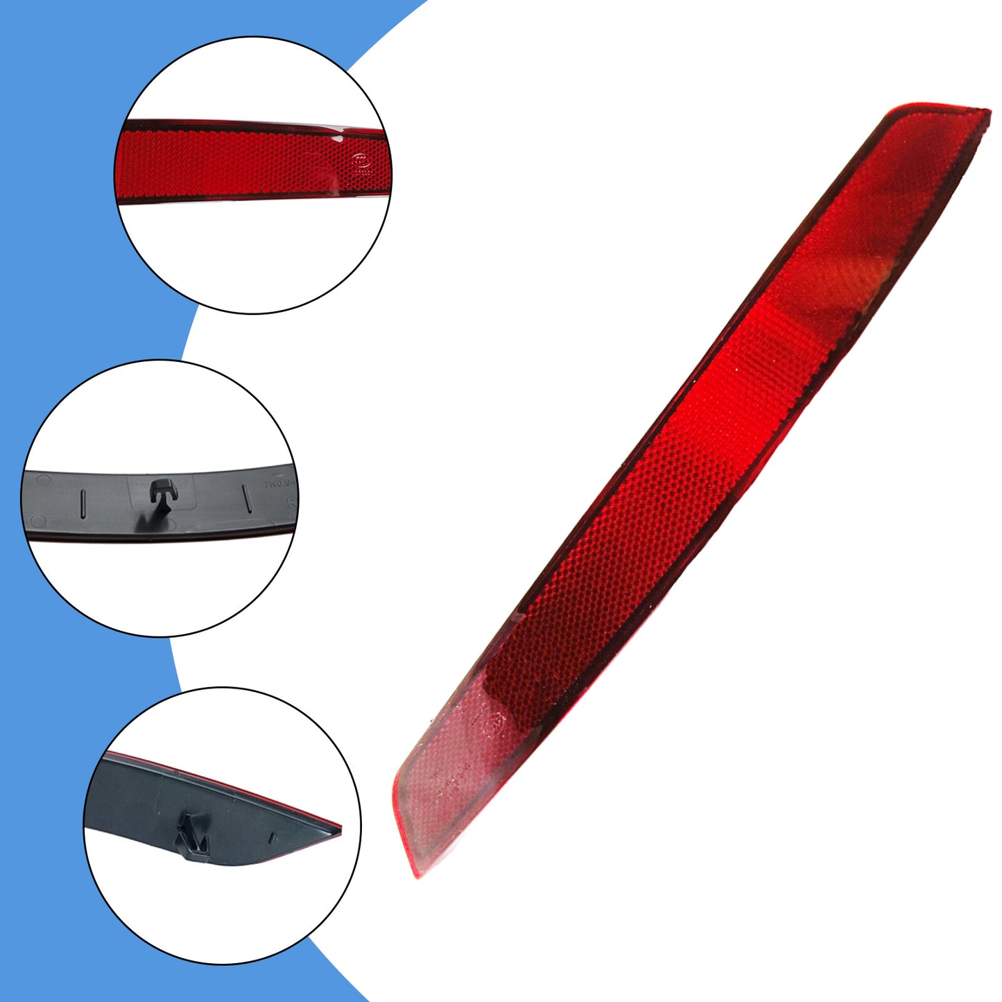 right bumper light reflector for Sharan 2011-2022 models #7N0945106B- n