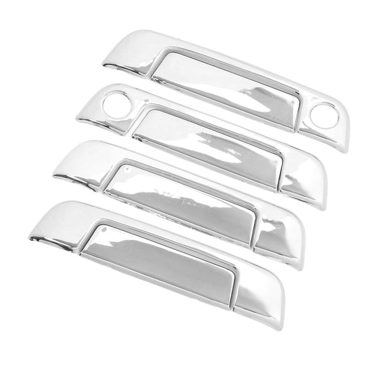New Auto 4 Sets Exterior Door Handle Cover ABS Chrome Weatherproof Part For E32