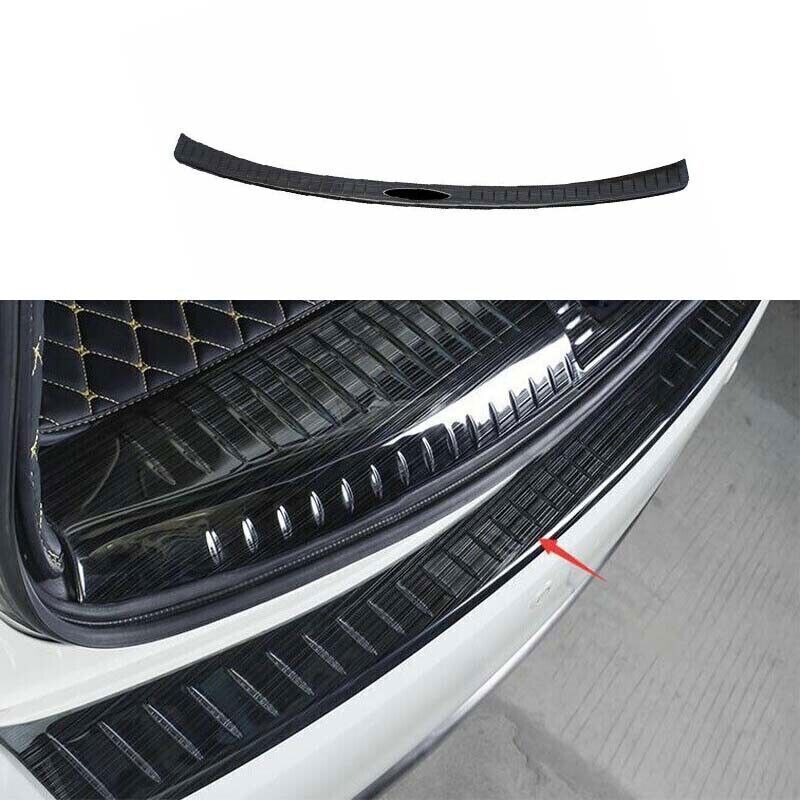 1X Black Steel Rear Bumper Protector Sill Plate for Nissan Armada Patrol 2017-20