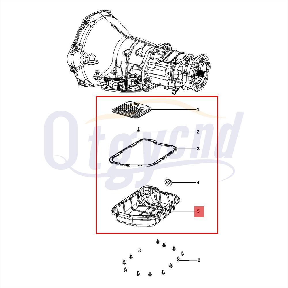 for RAM 1500 2500 3500 TRUCK VAN 46 47 48 RE Transmission Pan w/ Gasket Filter
