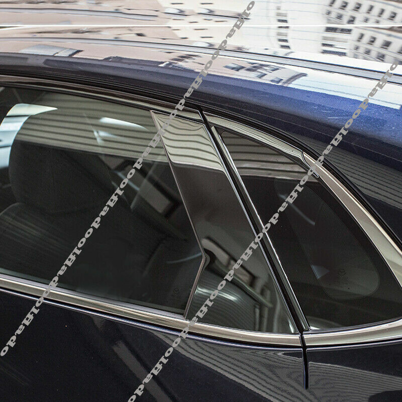 Glossy Black PC Window Post Pillar Trim for Mazda CX-30 2020-2022 Door Mirrored